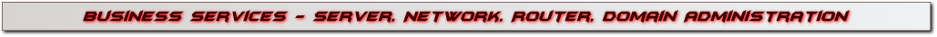 Business services - server, network, router, domain administration, system crashes, wireless, networks in Fernandina Beach - Amelia Island - Yulee
